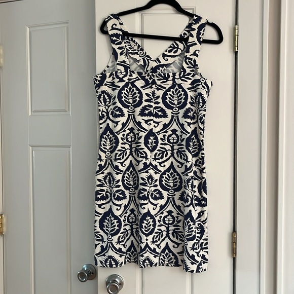 J.MCLAUGLIN Navy and white dress size large - Picture 3 of 6